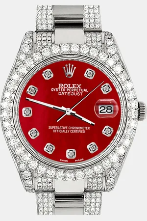 Rolex Custom MOP 10.3ct Diamond Stainless Steel Datejust II 116300 Automatic Men