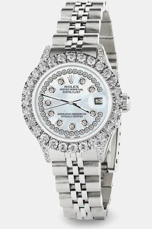 Rolex Custom Sky MOP 2.35CT Diamond Stainless Steel Datejust Automatic Women