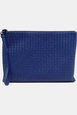 Bottega Veneta Leather Intrecciato Pouch Bag