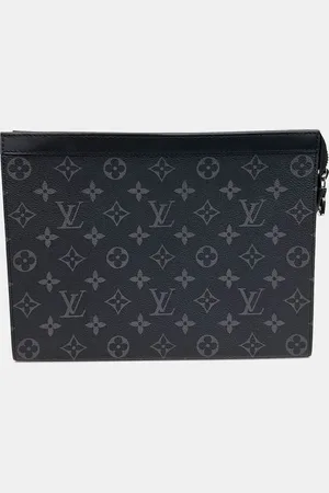 LOUIS VUITTON PVC Eclipse Pochette Voyage MM Bag