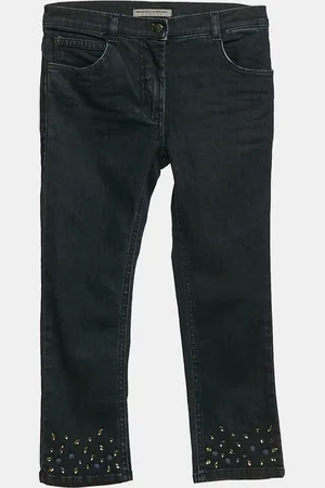 ERMANNO SCERVINO Junior Studded Denim Jeans 8 Yrs Waist 24"
