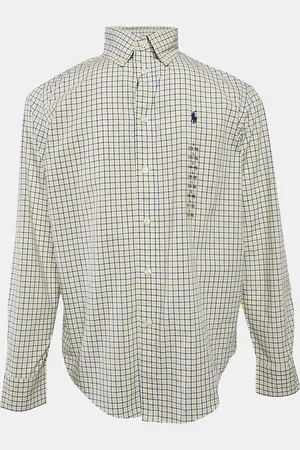 Ralph Lauren Kids /Blue Check Cotton Long Sleeve Shirt 14/16 Yrs