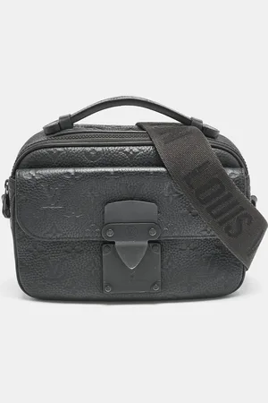 LOUIS VUITTON Monogram Taurillon Leather S Lock Messenger Bag