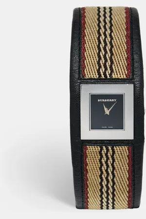 Burberry Stainless Steel Leather Signature BU4004 Women