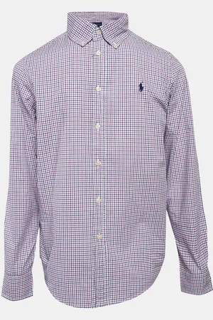 Ralph Lauren Kids Checks Cotton Long Sleeve Shirt 14/16 Yrs