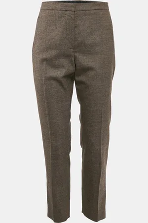 Hermès Patterned Wool Trousers M