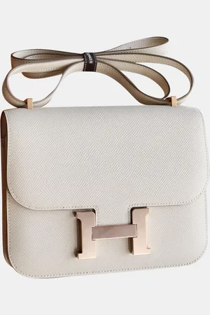 Hermès Milkshake Epsom Leather Constance 19 Shoulder Bag