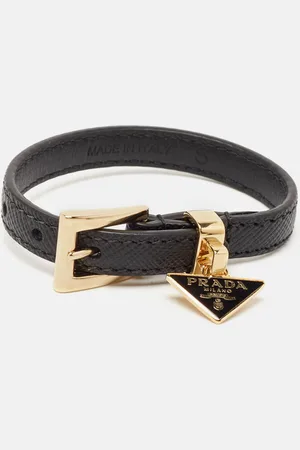 Prada Symbole Leather Tone Bracelet S