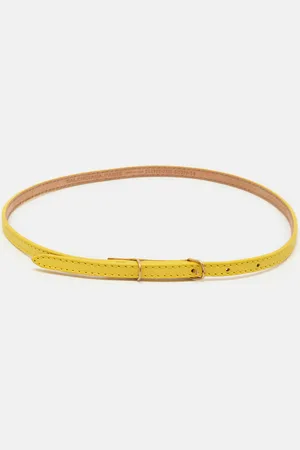 Balenciaga Leather Slim Buckle Belt 70 CM