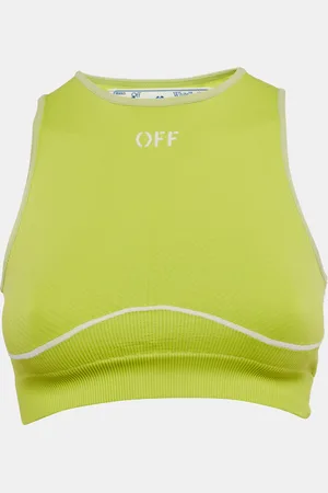 OFF-WHITE Fluorescent Jersey Seamless Bra Top S/M