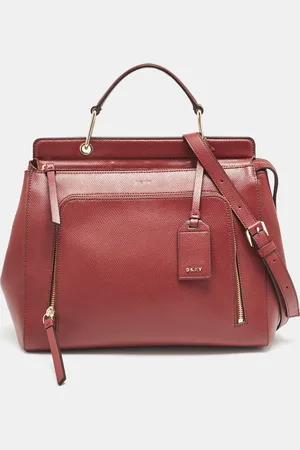 DKNY Dark Leather Greenwhich Top Handle Bag