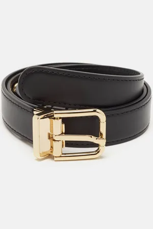 Dolce & Gabbana Leather Buckle Belt 80 CM