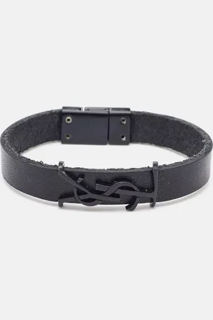 Saint Laurent Opyum Leather Tone Bracelet