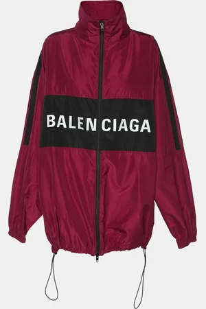 Balenciaga Logo Printed Synthetic Windbreaker Jacket S
