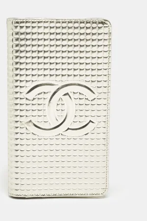 CHANEL Choco Bar Quilted Leather Address Book Wallet