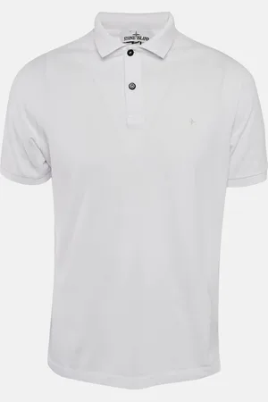 Stone Island Cotton Pique Polo T-Shirt L