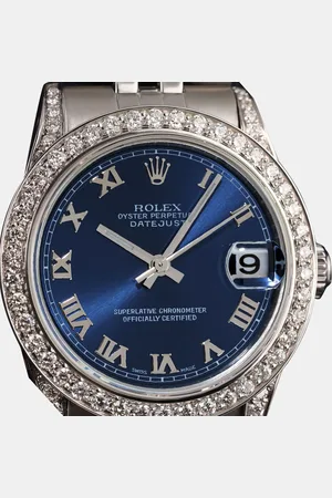 Rolex Customised Diamond Stainless Steel Datejust 68274 Automatic Women