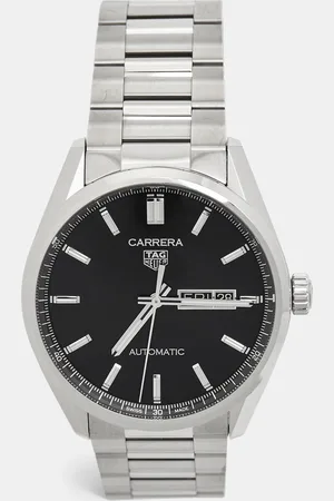 Tag Heuer Black Stainless Steel Carrera Caliber 5 WBN2010.BA0640 Men
