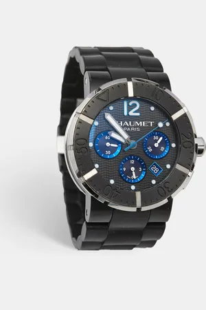 CHAUMET PVD Coated Titanium Stainless Steel Rubber Class One W17291-45B Men