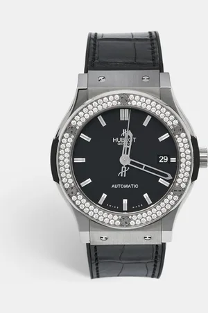 HUBLOT Titanium Diamond Rubber Alligator Leather Classic Fusion 511.NX.1171.LR.1104 Women
