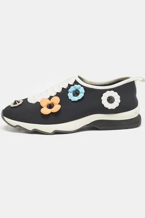 Fendi Neoprene Flowerland Slip On Sneakers Size 39
