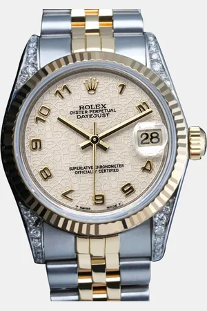 Rolex Customised Diamond Stainless Steel Datejust 68274 Automatic Women