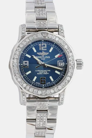 Breitling Customised 7.00 Ct Diamond Stainless Steel Colt A7738711 Quartz Women