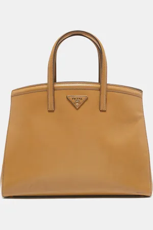 Prada Saffiano Vernice Leather Parabole Tote