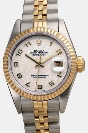 Rolex 18K Yellow Gold Stainless Steel Datejust 69173 Automatic Women