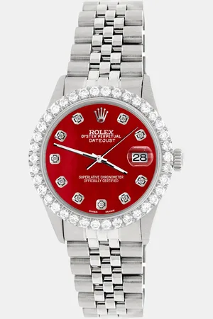 Rolex Custom MOP 3.05CT Diamond Stainless Steel Datejust Automatic Men