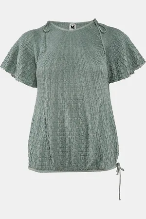 M Missoni Patterned Lurex Knit Sweater Top L
