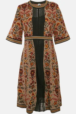 M Missoni Floral Knit Midi Dress M