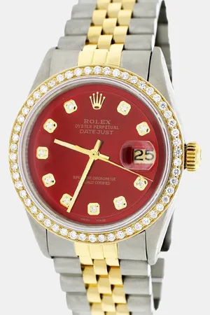 Rolex Customised Imperial Diamond 18K Yellow Gold Stainless Steel Datejust Automatic Men