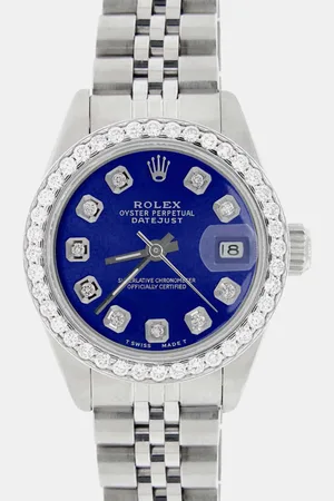 Rolex Customised Royal Diamond Stainless Steel Datejust Automatic Women