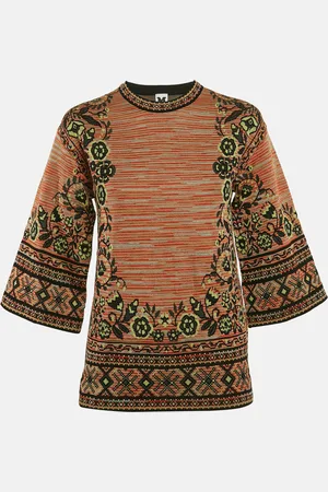 M Missoni /Green Floral Patterned Knit Top S