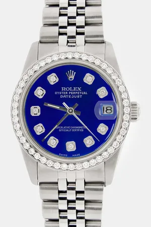 Rolex Custom Diamond Stainless Steel Datejust Automatic Women