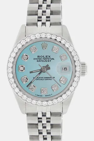 Rolex Customised Diamond Stainless Steel Datejust Automatic Women