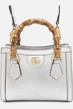 Gucci Leather Mini Bamboo Diana Shoulder Bag