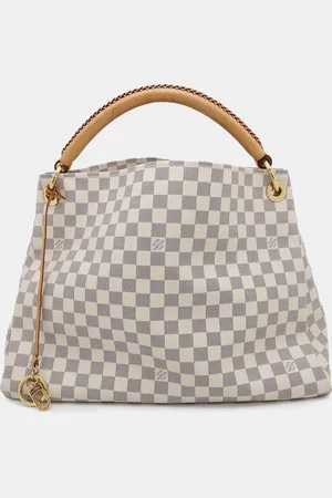 LOUIS VUITTON Beige Damier Azur Artsy MM Shoulder Bag