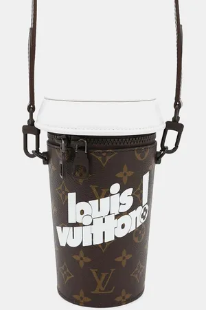 LOUIS VUITTON Brown Monogram Coffee Cup Shoulder Bag