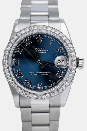 Rolex Customised Diamond Stainless Steel Datejust 68274 Automatic Women