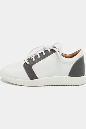 Giuseppe Zanotti /Grey Leather G Runner Low Top Sneakers Size 36