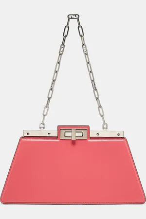 Fendi Patent Leather Medium Peekaboo Cut Bag