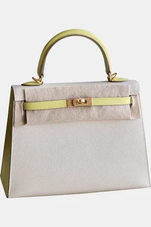 Hermès Milkshake Epsom Leather Gold Finish Kelly 25