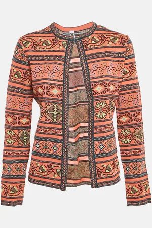 M Missoni Floral Pattern Knit Cardigan M