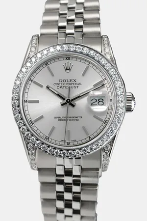 Rolex Customised Diamond Stainless Steel Datejust 68274 Automatic Women