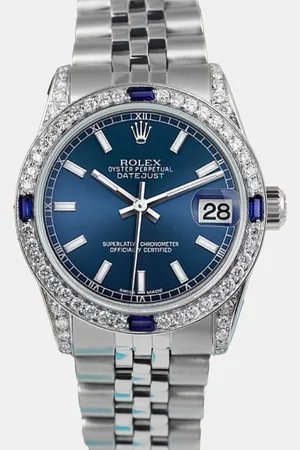 Rolex Customised Diamond Stainless Steel Datejust 68274 Automatic Women
