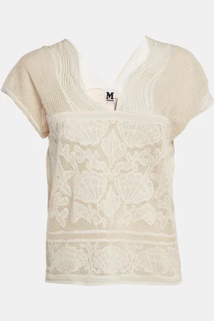M Missoni Sea Shell Pattern Lurex Knit Top S