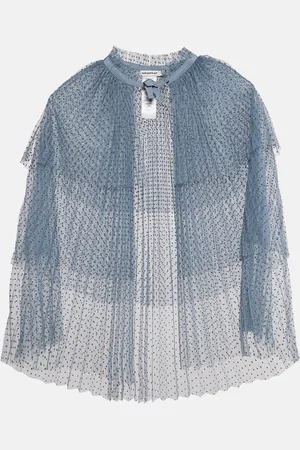 Self-Portrait Dot Mesh Cape S/M