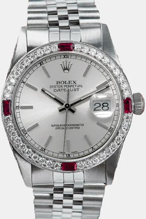Rolex Customised Diamond Stainless Steel Datejust 68274 Automatic Women